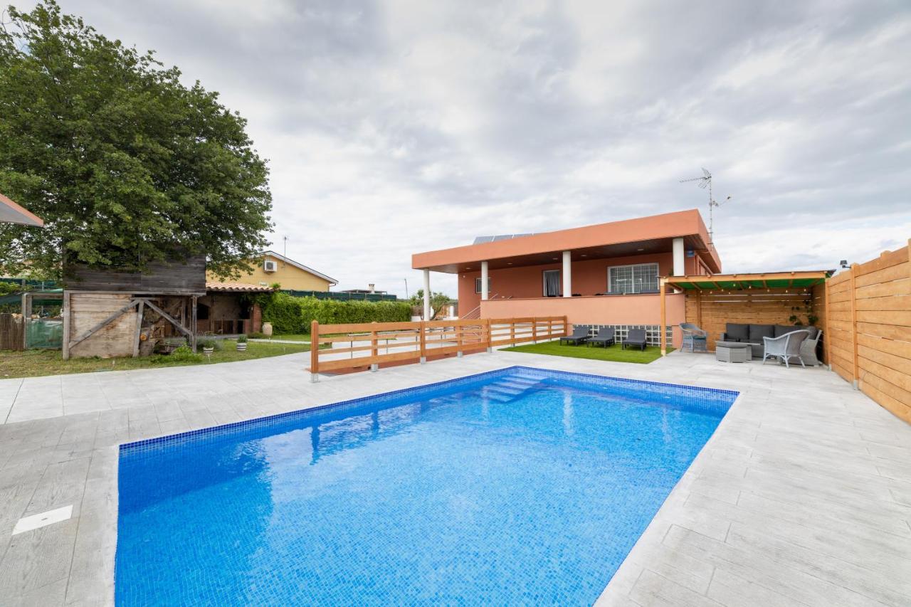 ジローナ Piscina De Sal Barbacoa Wifi, Parking Gratis, 3 Min Pga Casa El Robleヴィラ エクステリア 写真